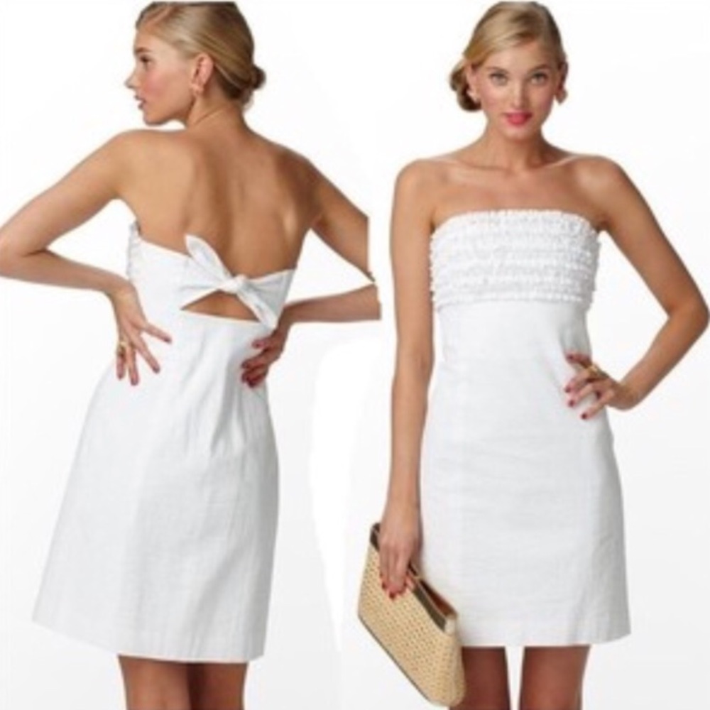 Lilly Pulitzer White Franco Seersucker Dress